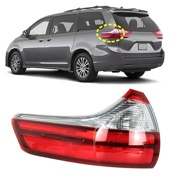 Tail Light Lamp Housing Assembly (Rear Left Driver Side) Fit for Toyota Sienna 2015-2018