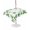 White, variant on Outdoor Tablecloth with Umbrella Hole for Patio/Picnic/Party/Camping, Green Botanical Waterproof Table Cloth Rectangle Table Cover Washable, Spring Ivy Ferns Leaves Plants (60"x 120")
