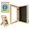 thumbnail image 2 of Kids Art Frame - Kids Art Frames Front Opening - Open Display Picture Frames for Kids Artwork - Smart Stacker Art Project Frame for Art Work With Storage, 2 of 10