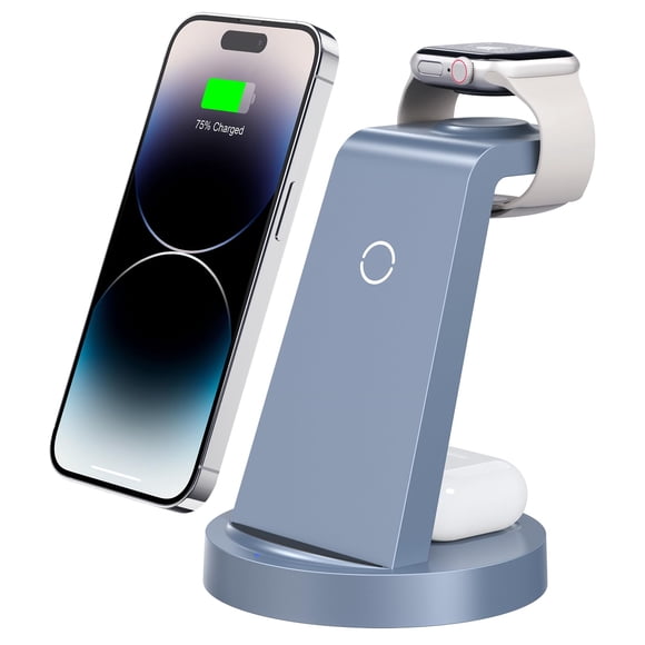 Estación de carga Anlmz 3 en 1 para iPhone y Apple Watch