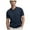 Z-Blue214, variant on JIAYUE Mens Polo Shirts Short Sleeve Knitted Casual Fashionable Summer Turndown Collar Solid Color Retro Sporty Knitted Versatile Tops For Men