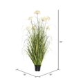thumbnail image 4 of Decoración de césped verde artificial Vickerman en maceta, 36 cm, con 4 dientes de león, 4 of 6