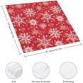 thumbnail image 2 of Cloth Napkins Falling Snowflakes Christmas Soft Comfortable Napkins 4 Pack for Family Dinners Weddings Cocktail Kitchen Banquet Decorative Washcloths, 2 of 6