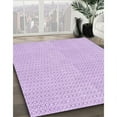 thumbnail image 2 of Ahgly Company Indoor Round Patterned Heliotrope Purple Area Rugs, 3' Round, 2 of 6