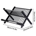 thumbnail image 2 of Estante Plegable y Fácil de Drenar para y Bandejas, Estante Multiusos para Cocina, Color Negro., 2 of 5