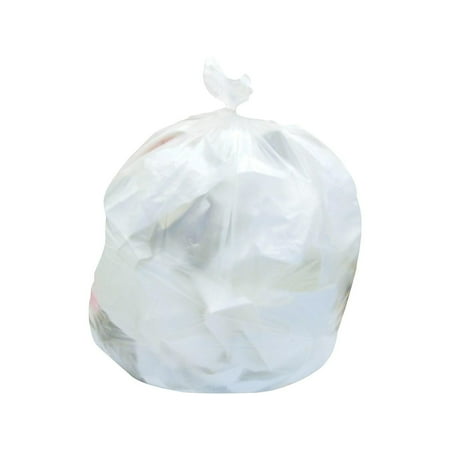 Heritage HIGH-DENSITY WASTE CAN LINERS, 30-33 GAL, 0.9 MIL, 33" X 40", NATURAL, 25 BAGS/ROLL, 20 ROLLS/CARTON