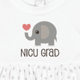 thumbnail image 4 of Inktastic Nicu Graduate Baby Elephant Girls Baby Dress, 4 of 5