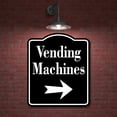 thumbnail image 2 of Vending Machines right arrow Black Aluminum Composite Sign, 20"x24", 2 of 9