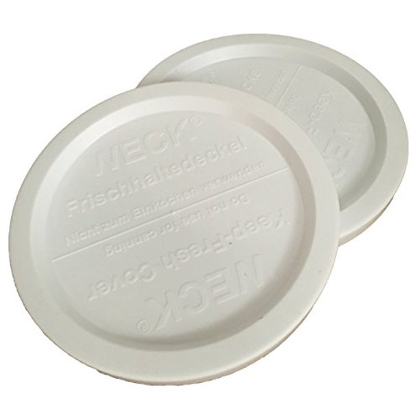 Weck Jar KeepFresh Plastic Lids, 2pack (Large) Fits 740, 741, 742