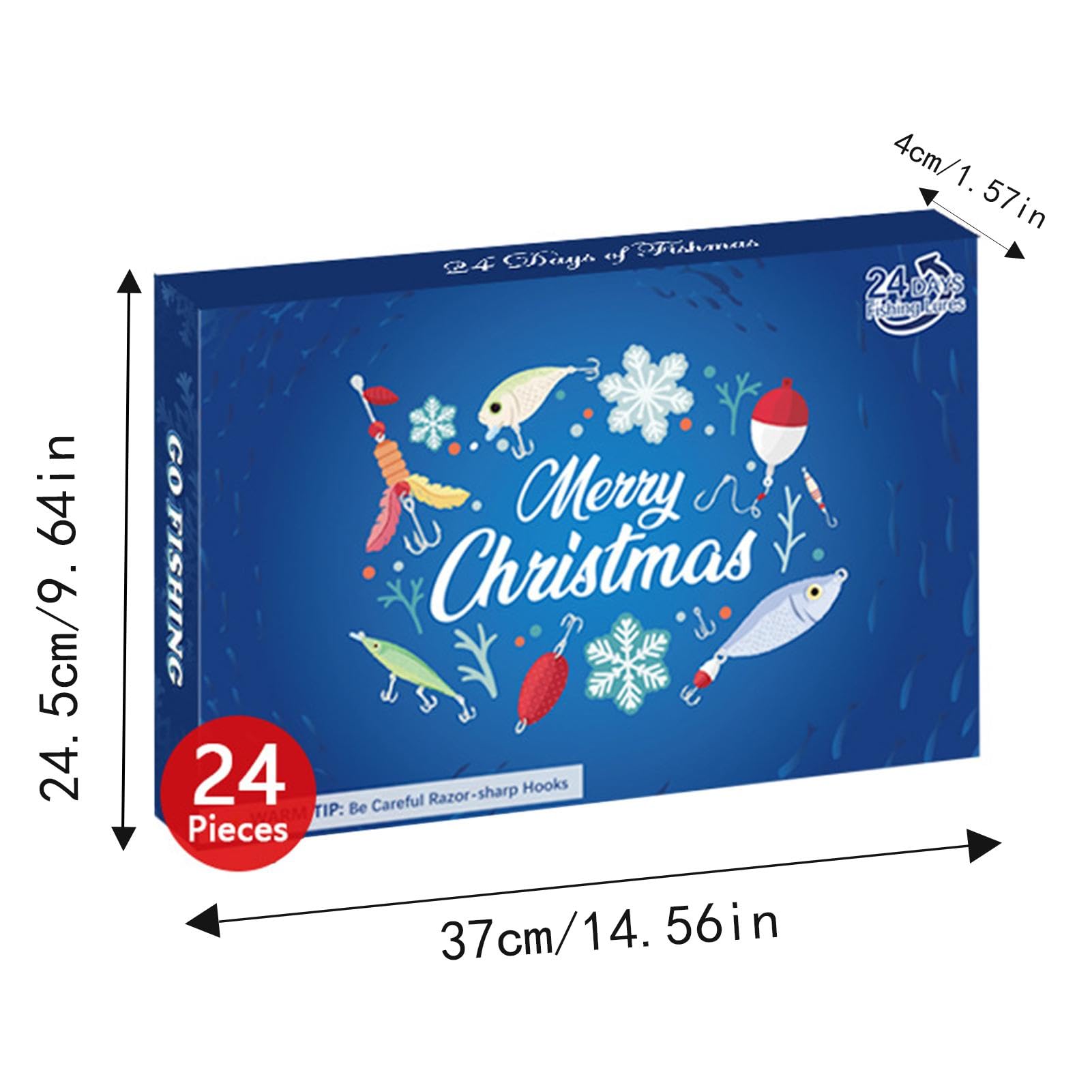 Calendrier De L'Avent Pêche 24 Jours - Kit Complet D'accessoires Pour Pêcheurs, Cadeau Noël Homme Et Ado