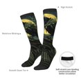 thumbnail image 4 of Naloa MoonNight Sky Crow Thigh High Socks Extra Long Stretchy Sock Women Over Knee High Opaque Stocking Daily Wear, 4 of 6