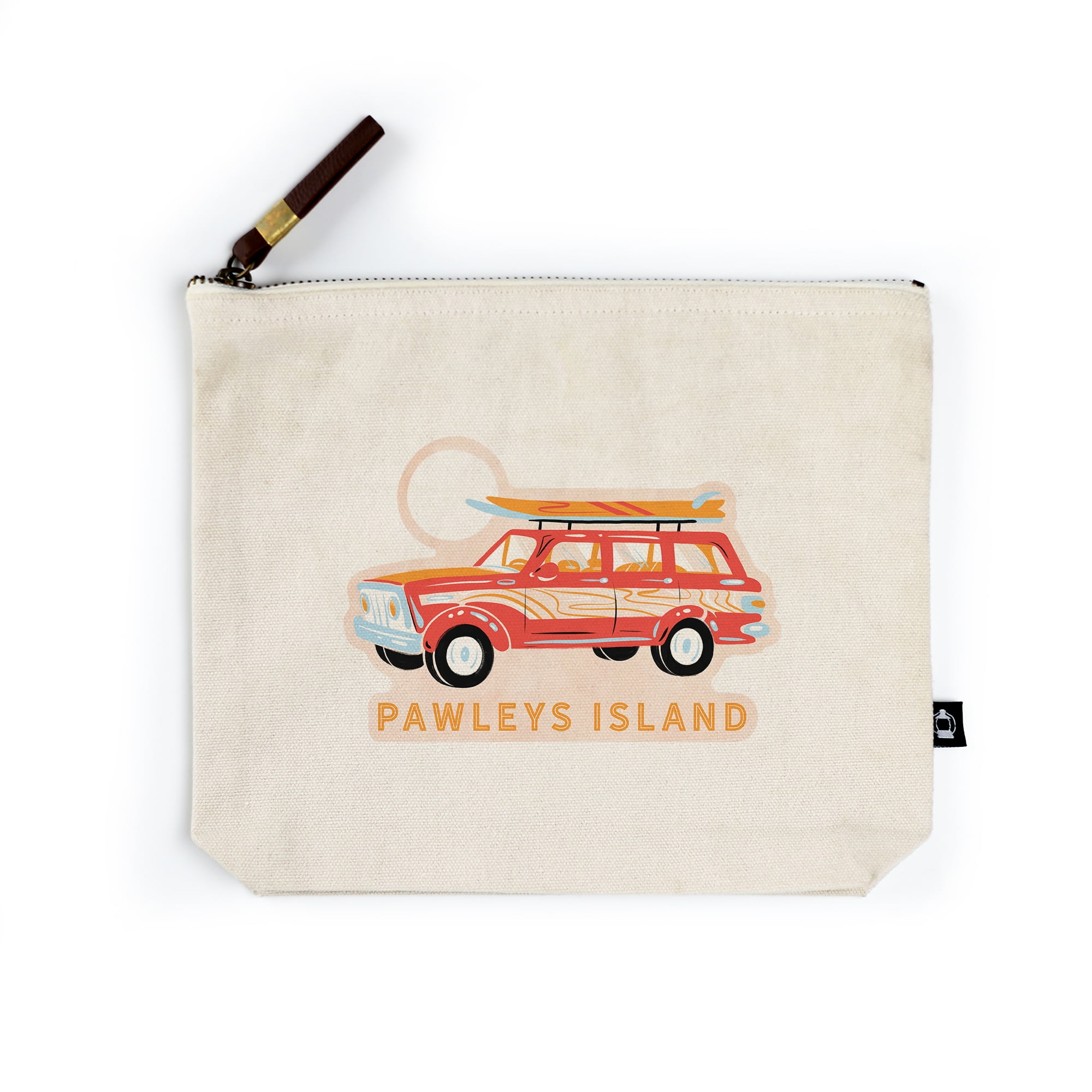 Organic Cotton, Canvas Zipper Travel Bag, Pawleys Island, South