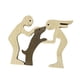 thumbnail image 3 of Estatua de madera de y perro, pequeña figura de animal, artesanía, regalo para amantes de los perros, escultura artesanal de mascota para mesa, 3 of 7
