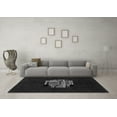 thumbnail image 3 of Ahgly Company Indoor Round Abstract Gray Modern Area Rugs, 5' Round, 3 of 4