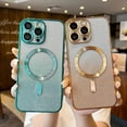 thumbnail image 2 of Magnetic Cases for iPhone 15 Case Clear Silicone Transparent Ultra Thin Slim Shockproof Protective Luxury Plating Phone Case Compatible with MagSafe Charging, 2 of 9