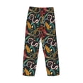 thumbnail image 5 of Xecao Snake And Flower Men's Straight Lounge Pajama Pants: The Ultimate in Comfortable Sleepwear, 5 of 9