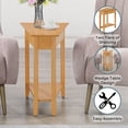 thumbnail image 5 of Convenience Concepts American Heritage Wedge End Table with Shelf, Honey Oat, 5 of 7