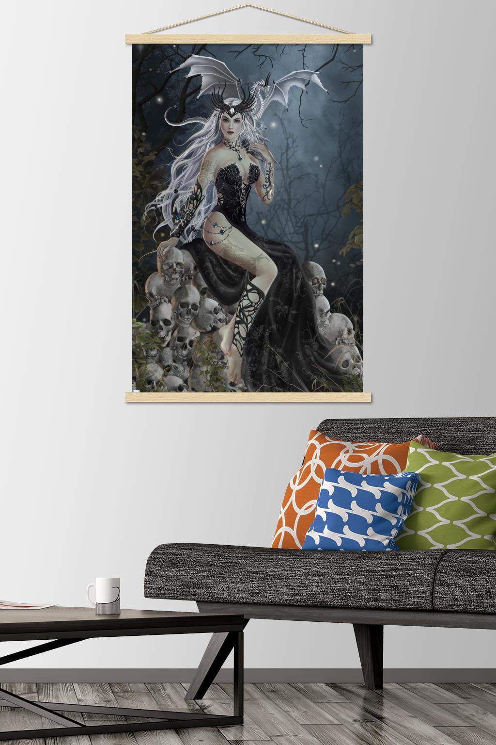 Nene Thomas - Mad Queen Wall Poster with Wooden Magnetic Frame, 22.375" x 34"