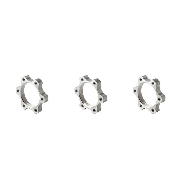 ZheElen Threaded Strong Toughness Hub Disk Conversion Seat Lightweight Waterproof Disc Brake Rotor Adapter Aluminum Alloy 44MM 3Set