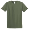 thumbnail image 6 of Gildan Short Sleeve Crewneck T-Shirt, Military Green Size-XL, Men's Classic Fit Comfort Tee, 100 Heavy Cotton, Arts and Craft Shirt, 6 of 6