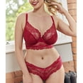 thumbnail image 4 of Cleo by Panache Selena Longline Plunge Underwire Bra (10626),32GG,Ruby Red, 4 of 5