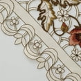 thumbnail image 4 of Mantel de encaje bordado con flores, color crema, corte de lujo, mesa Clo, 4 of 5