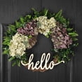 thumbnail image 1 of Fall Wreath for Front Door Wreath Autumn Wreath 18 Inch Orange Red Hydrangea Wreath Handmade Wreath Hello Wreath Farmhouse Wreath, 1 of 6