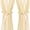 Beige, variant on Hiasan Beige Sheer Curtains with Tiebacks-Light Filtering Contemporary Window Drapes for Living Room, Bedroom, Grommet, 52" x 84", Set of 2