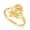 Yellow, variant on 10k Yellow Solid Gold Lotus Flower Ring (Size 4)