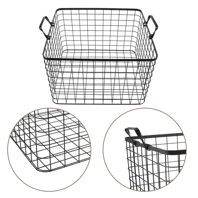 BESTYASH Panier à Bûches en Métal pour Intérieur avec Poignée pour Transporter Cheminée et