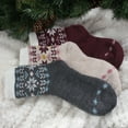 thumbnail image 3 of BambooMN Women's Funky Double Layer Cabin Socks - Color 18 - Extra-Large - 1 Pair, 3 of 5