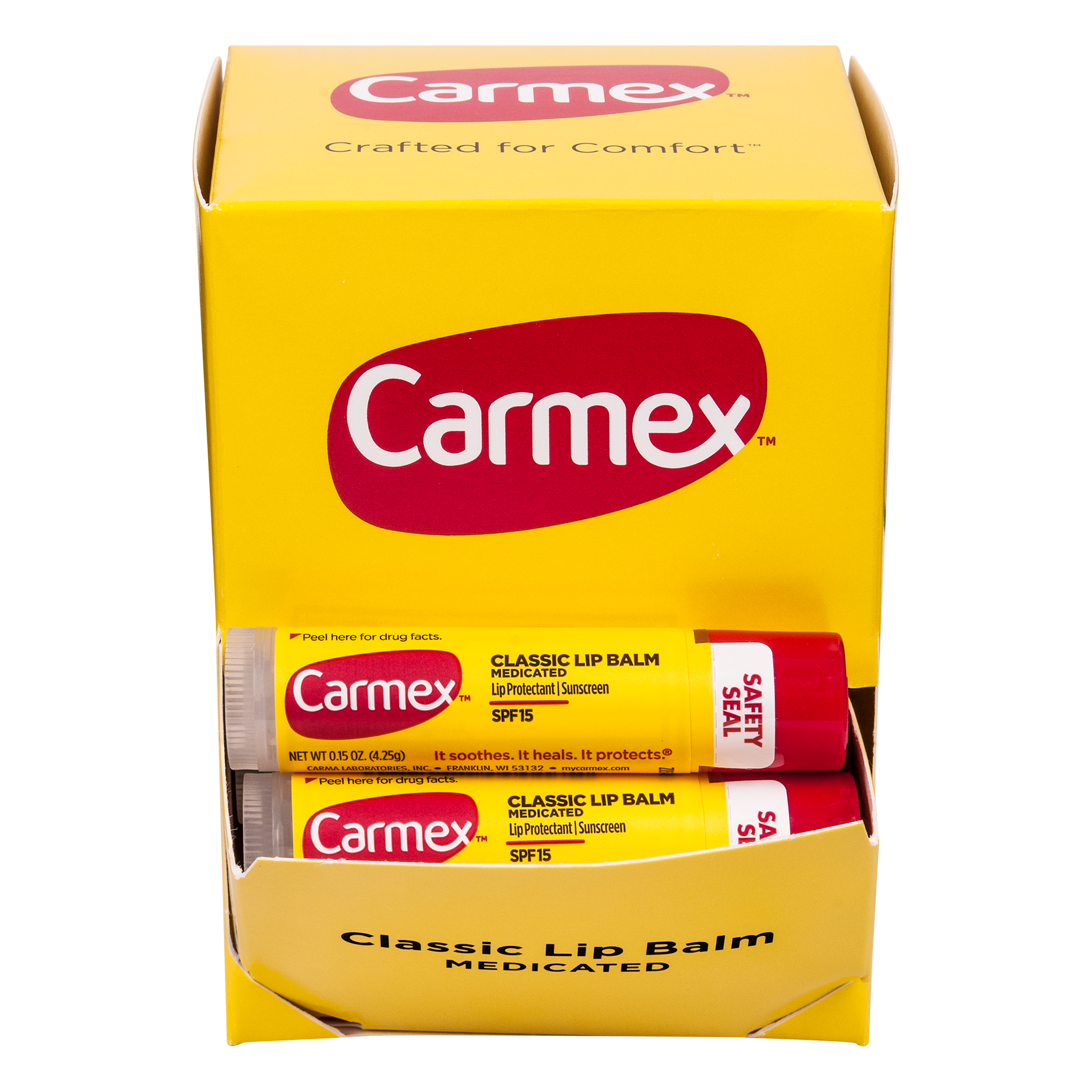 Carmex Moisturizing Medicated Lip Balm with Cocoa Butter, Camphor & Menthol, Multi-Flavor, 24 Pack - image 11 of 11