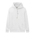 thumbnail image 3 of Dowegor Women's Casual Pocket Hoodie Long Sleeve Fashion Rope Pullover Hoodie Top Women's Fashion Hoodies & Sweatshirts Hooded Sweatshirt Women Womens Fall Sweatshirts White 2Xl, 3 of 4