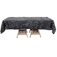 thumbnail image 6 of Efavormart 60"x102" Big Payette Black Sequin Rectangle Tablecloth, 6 of 11