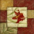 thumbnail image 3 of Zarris, Chariklia 15x15 Black Modern Framed Museum Art Print Titled - Flower Montage III, 3 of 5