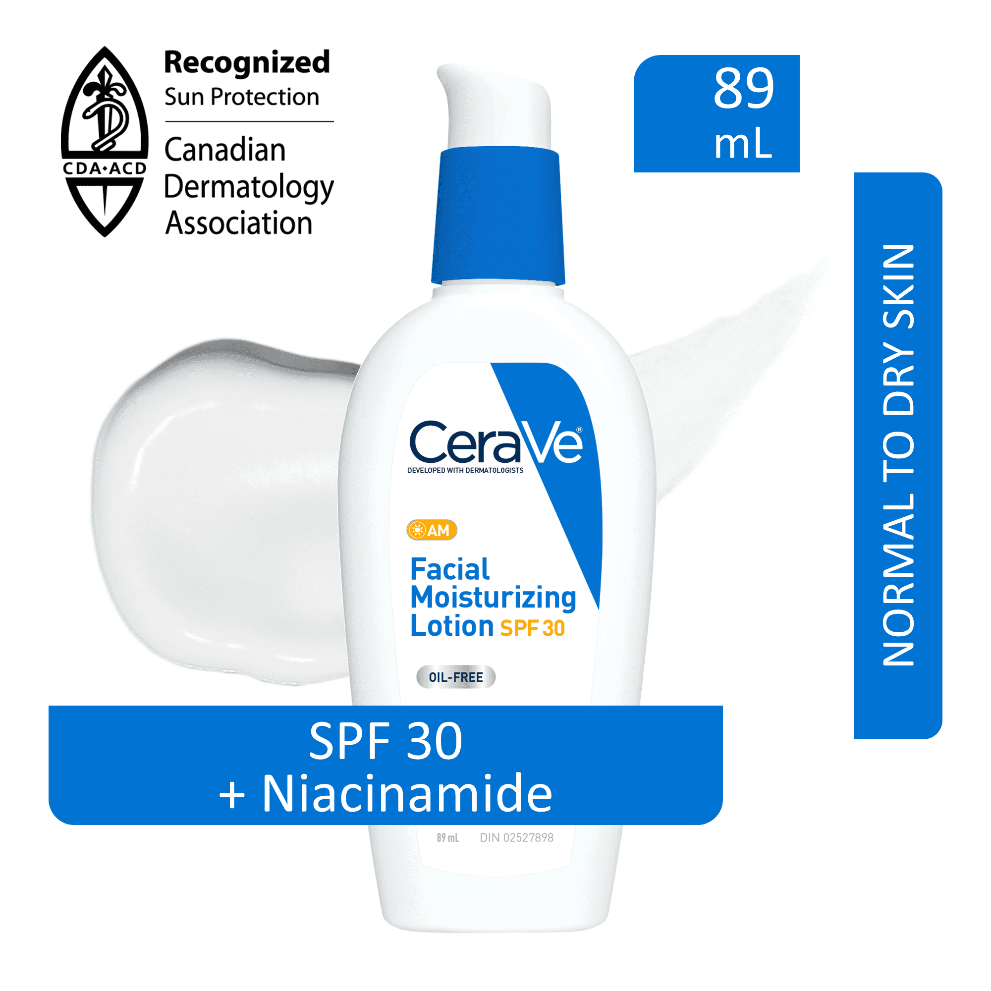 CeraVe AM Facial Moisturizing Lotion SPF 30, Daily Face