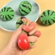 thumbnail image 1 of Juguete antiestrés con forma de melocotón: juguete sensorial blando de crecimiento lento para decorar el escritorio y para relajarse y concentrarse | Figura coleccionable de fruta de TPR suave y e, 1 of 5