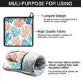 thumbnail image 7 of Coastal Coral Kitchen Oven Mitt and Pot Holder Sets 2 Pcs for Baking, Cooking and Grilling, Heat Resistant Up To 392 °F, 7 of 7