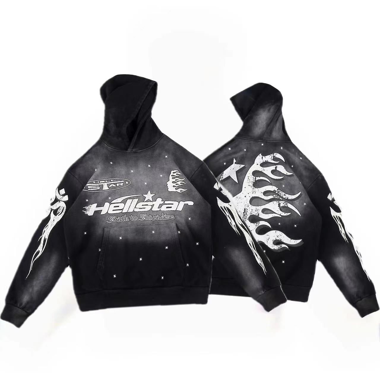 Jacket Hellstar Brainwashed Hoodie Retro Mud Dye Hooded
