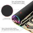 thumbnail image 4 of Beige Oilcloth Prints RGB Gaming Mouse Pad Large Keyboard Mat Rubber Base 13 Light Modes, 4 of 6