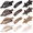 Brown, variant on 12 Pcs Flat Hair Clips for Women, 3 Styles Flat Claw Clips for Thin Thick Hair, Strong Hold Hair Accessories