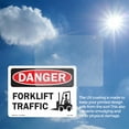 thumbnail image 5 of Forklift Traffic OSHA Danger Vinyl Decal Label 7 Inch x 5 Inch - 10 Pack, 5 of 6