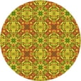 thumbnail image 1 of Ahgly Company Machine Washable Indoor Round Transitional Mahogany Brown Area Rugs, 8' Round, 1 of 7