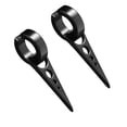 thumbnail image 3 of Minnieouse 1 par de pendientes de clip triangulares de titanio geométricos negros para hombres, unisex Ropa, zapatos y accesorios Miscelánea negro, 3 of 6