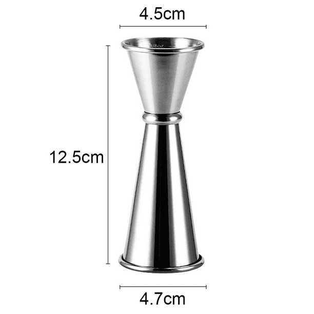 Jigger de acero inoxidable para cócteles, jigger para chupitos, vaso medidor para licor, suministros para barman, jiggers medidores, jigger japonés para bar, coctelería y fiestas