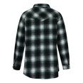 thumbnail image 5 of Usmixi Winter Womens Shacket Jacket Women Flannel Coat Button Down Lapel Classic Plaid Print Fleece Shirt Jacket Plus Size Comfy Woolen Outerwear with Pocket 2023 Shacket Jacket Flash Deals, 5 of 7