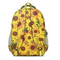 thumbnail image 3 of Sunflower Backpack for School,Cute School Bag,Schoolbag with Adjustable Shoulder Straps & Padded Back,16.9 Inch, 3 of 5