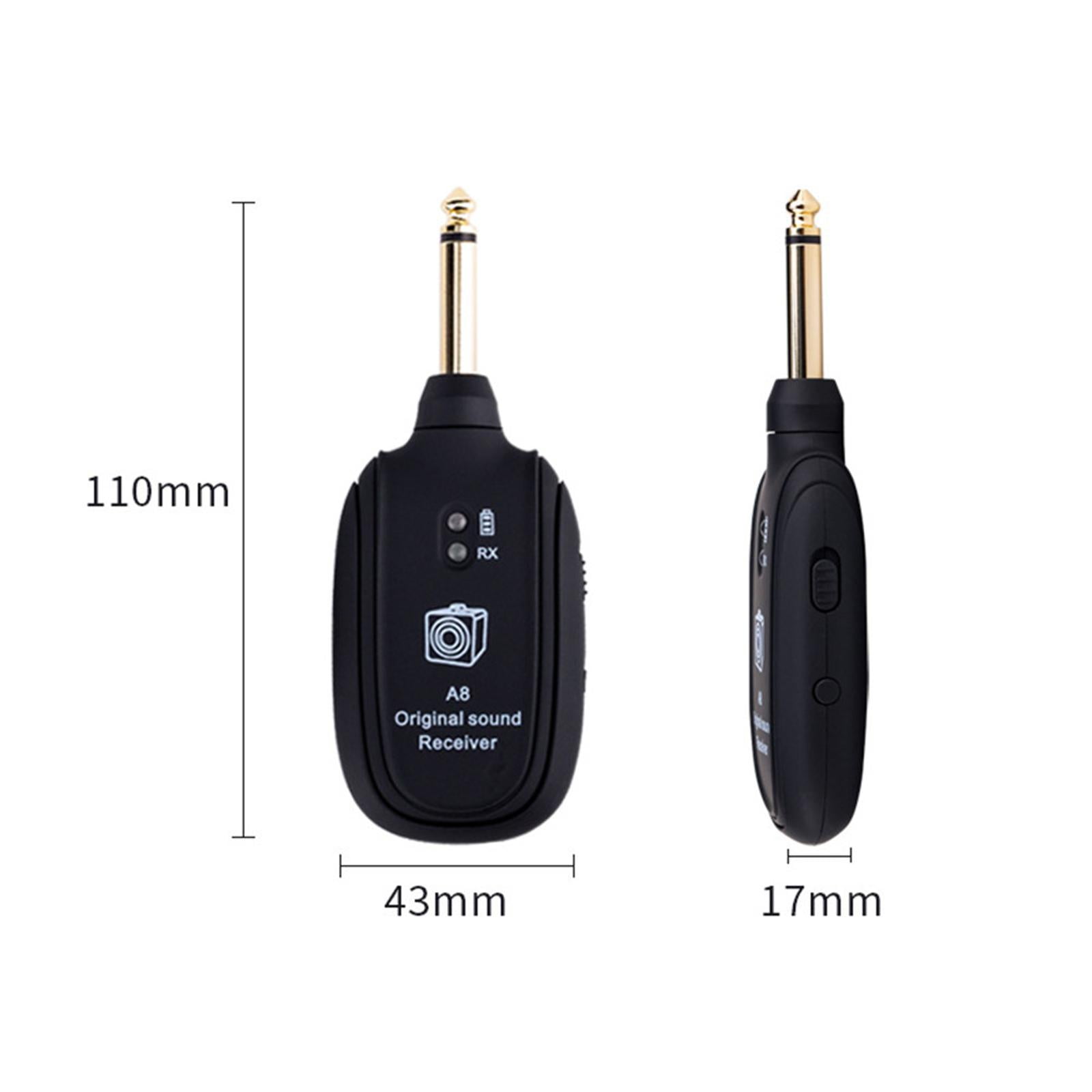 20Hz-20kHz A8 Guitar Wireless Transmission Instrument Audio Transmitter Receiver