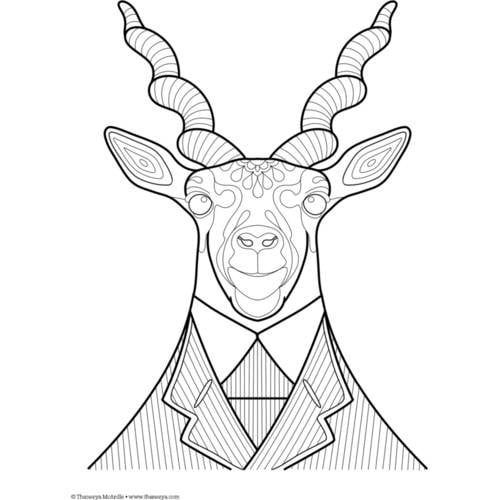 Download Design Originals Dapper Animals Coloring Bk Walmart Com Walmart Com