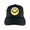 thumbnail image 2 of Gravity Threads Smile Youth Adjustable Trucker Hat - Black, 2 of 4